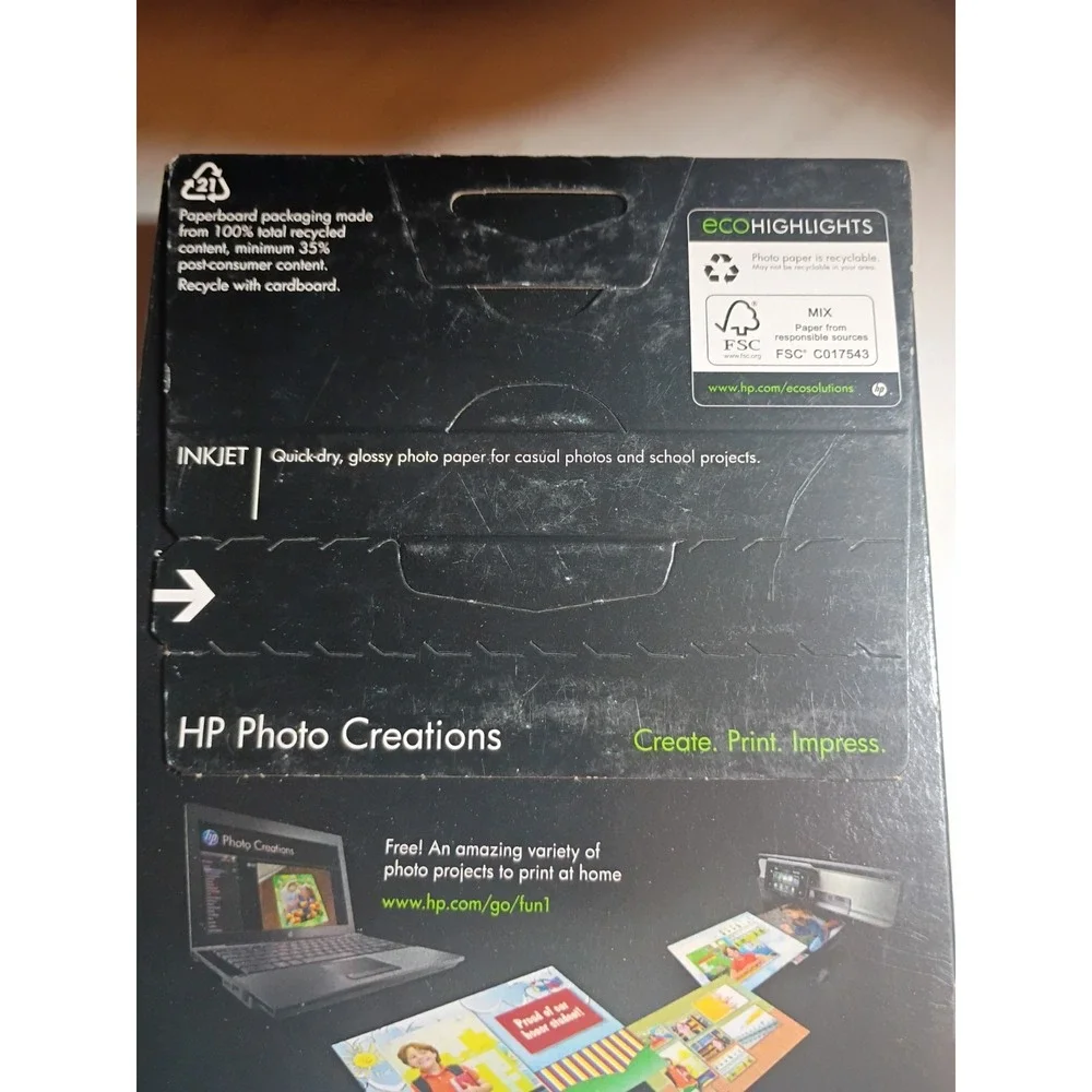 HP Everyday Photo Paper Glossy 4x6 125 Sheets Inkjet Printer SF776A